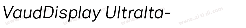 VaudDisplay UltraIta字体转换 VaudDisplay UltraIta字体转换